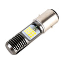 BA20D DC12V / 7.4W Motorcycle LED Headlight with 24LEDs SMD-3030 Lamp Beads (Yellow + White)