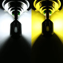PX15D DC12V / 7.4W Motorcycle LED Headlight with 24LEDs SMD-3030 Lamp Beads (Yellow + White)