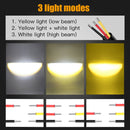 S4 DC9-30V 30W 6000K/3000K 6000LM 6LEDs ZES-3575 Motorcycle Double Color Spotlight