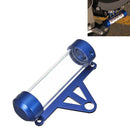 MP1001 Motorcycle Paper Car License Plate Placement Tube Waterproof Motorcycle Tax Tube Cylindrical Disc Paper Holder Air Vehicle License Plate Frame for Motorcycles(Blue)
