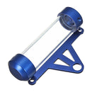MP1001 Motorcycle Paper Car License Plate Placement Tube Waterproof Motorcycle Tax Tube Cylindrical Disc Paper Holder Air Vehicle License Plate Frame for Motorcycles(Blue)