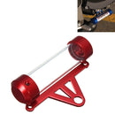 MP1001 Motorcycle Paper Car License Plate Placement Tube Waterproof Motorcycle Tax Tube Cylindrical Disc Paper Holder Air Vehicle License Plate Frame for Motorcycles(Red)