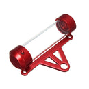 MP1001 Motorcycle Paper Car License Plate Placement Tube Waterproof Motorcycle Tax Tube Cylindrical Disc Paper Holder Air Vehicle License Plate Frame for Motorcycles(Red)