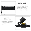 WUPP CS-990A1 Motorcycle Modified Intelligent Electric Heating Hand Cover Heated Grip Handlebar with Five Gear Temperature Control & Five Colors Indicator (Black)