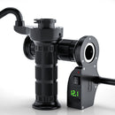 CS-503A3 Motorcycle Modified Electric Heating Hand Cover Heated Grip Handlebar with Digital Voltmeter(Green)