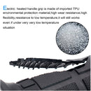 CS-503A3 Motorcycle Modified Electric Heating Hand Cover Heated Grip Handlebar with Digital Voltmeter(Green)