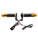 CS-764A3 12V Motorcycle Scooter Aluminum Alloy Electric Hand Grip Cover Heated Grip Handlebar(Gold)