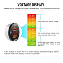 WUPP ZH-975A3 Motorcycle Aluminum Alloy Waterproof Mobile Phone Double QC3.0 Quick Charging Charger with Voltmeter(Silver)