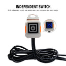WUPP ZH-975A3 Motorcycle Aluminum Alloy Waterproof Mobile Phone Double QC3.0 Quick Charging Charger with Voltmeter(Silver)