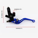 Universal 7 / 8 inch 22mm Modified Motorcycle Adjustable Brake Clutch Handbrake (Blue)