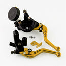 Universal 7 / 8 inch 22mm Modified Motorcycle Adjustable Brake Clutch Handbrake (Yellow)