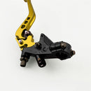 Universal 7 / 8 inch 22mm Modified Motorcycle Adjustable Brake Clutch Handbrake (Yellow)
