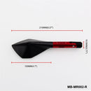 Modified Motorcycle Aluminium Alloy Rhombus Reflective Light Side Rearview Mirror (Red)