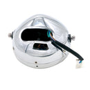 5.75 inch Motorcycle Silver Shell Retro Lamp LED Headlight Modification Accessories for CG125 / GN125(Yellow)