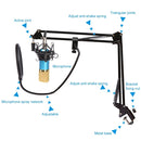 BM-800 Network K-Song Dedicated High-end Metal Shock Mount Microphone Set(Pink)