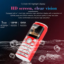 Satrend K8 Mini Mobile Phone, 1.0 inch, Hands Free Bluetooth Dialer Headphone, MP3 Music, Dual SIM, Network: 2G(Green)