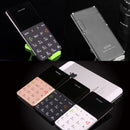 AEKU Qmart Q5 Card Mobile Phone, Network: 2G, 5.5mm Ultra Thin Pocket Mini Slim Card Phone, 0.96 inch, QWERTY Keyboard, BT, Pedometer, Remote Notifier, MP3 Music, Remote Capture(Black)