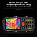 HAIYU H1 1.8 inch Triple Proofing Elder Phone, Waterproof Shockproof Dustproof, 2800mAh Battery, 21 Keys, LED Flashlight, FM, Dual SIM(Black)