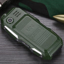 HAIYU H1 1.8 inch Triple Proofing Elder Phone, Waterproof Shockproof Dustproof, 2800mAh Battery, 21 Keys, LED Flashlight, FM, Dual SIM(Green)