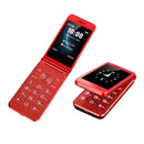 M9 Dual-screen Flip Elder Phone, 2.8 inch + 1.77 inch, 32MB+32MB, Support FM, SOS, GSM, Family Number, Big Keys, Dual SIM (Red)