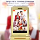 M9 Dual-screen Flip Elder Phone, 2.8 inch + 1.77 inch, 32MB+32MB, Support FM, SOS, GSM, Family Number, Big Keys, Dual SIM (Blue)