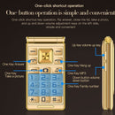 SATREND A15-M Dual-screen Flip Elder Phone, 3.0 inch + 1.77 inch, MTK6261D, Support FM, Network: 2G, Big Keys, Dual SIM(Coffee)