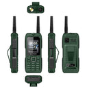 S555 Triple Proofing Elder Phone, Waterproof Shockproof Dustproof, 2400mAh Battery, 2.2. inch, 21 Keys, LED Flashlight, FM, Quad SIM, with Antenna(Green)