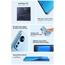 Xiaomi 12X, 50MP Camera, 8GB+128GB, Triple Back Cameras, 6.28 inch MIUI 13 Qualcomm Snapdragon 870 7nm Octa Core up to 3.2GHz, Heart Rate, Network: 5G, NFC (Blue)