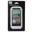 LOVE MEI for HTC One E8 Powerful Waterproof Dustproof Shockproof Anti-slip Metal Protective Case(White)