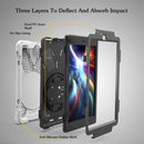 For Amazon Fire HD 8 inch (2017) 360 Degree Rotation PC + Silicone Protective Case with Holder & Hand-strap (White)