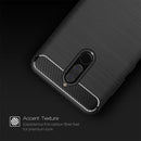 For Huawei Mate 10 Lite Brushed Carbon Fiber Texture TPU Shockproof Anti-slip Soft Protective Back Cover Case(Black)