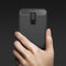 For Huawei Mate 10 Lite Brushed Carbon Fiber Texture TPU Shockproof Anti-slip Soft Protective Back Cover Case(Black)