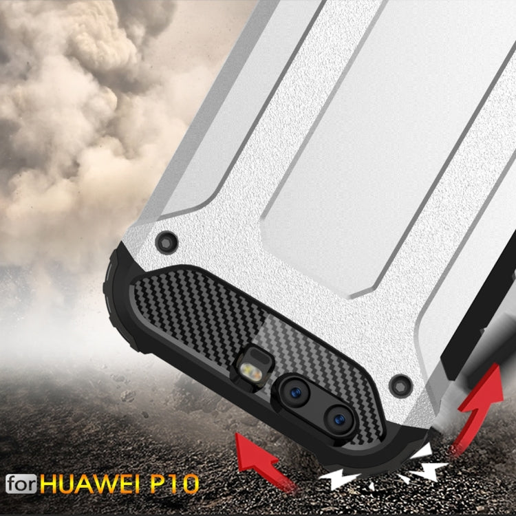 For Huawei P10 Tough Armor TPU + PC Combination Case(Silver)