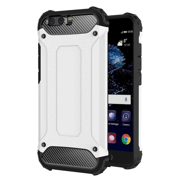 For Huawei P10 Tough Armor TPU + PC Combination Case(Silver)