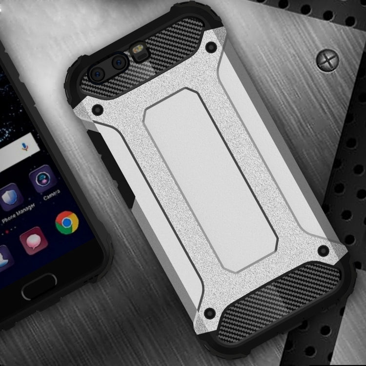 For Huawei P10 Tough Armor TPU + PC Combination Case(Silver)