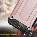 For Huawei P10 Plus Tough Armor TPU + PC Combination Case(Rose Gold)