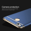 MOFI for Xiaomi Redmi 4X Ultra-thin Three Stage Splicing Electroplating Side Protective Case Back Cover(Blue)