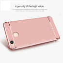 MOFI for Xiaomi Redmi 4X Ultra-thin Three Stage Splicing Electroplating Side Protective Case Back Cover(Blue)