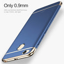 MOFI for Xiaomi Redmi 4X Ultra-thin Three Stage Splicing Electroplating Side Protective Case Back Cover(Blue)