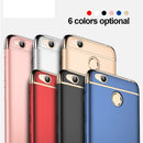 MOFI for Xiaomi Redmi 4X Ultra-thin Three Stage Splicing Electroplating Side Protective Case Back Cover(Blue)