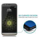 For LG G5 0.26mm 9H Surface Hardness 3D Curved Explosion-proof Colorized Silk-screen Tempered Glass Full Screen Film(Transparent)