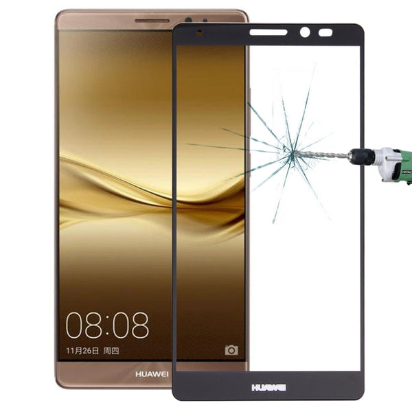 For Huawei Mate 8 0.26mm 9H Surface Hardness Explosion-proof Silk-screen Tempered Glass Full Screen Film(Black)