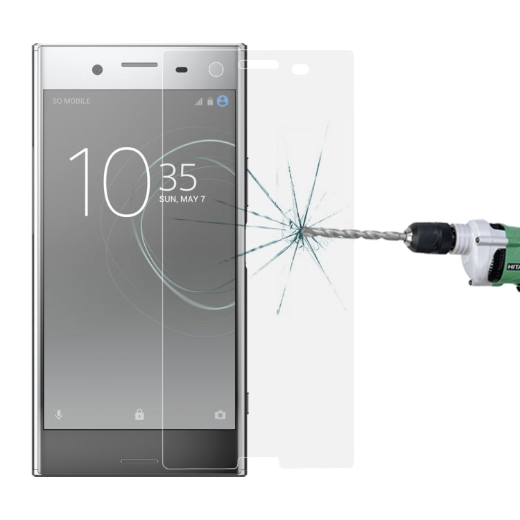 For Sony Xperia XZ Premium 0.26mm 9H Surface Hardness Explosion-proof Non-full Screen Tempered Glass Screen Film
