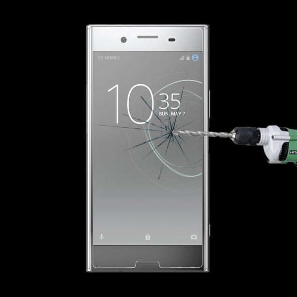 For Sony Xperia XZ Premium 0.26mm 9H Surface Hardness Explosion-proof Non-full Screen Tempered Glass Screen Film