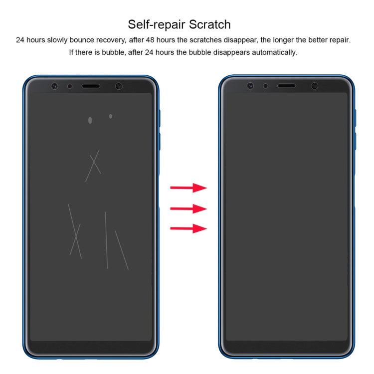 ENKAY Hat-Prince 0.1mm 3D Full Screen Protector Explosion-proof Hydrogel Film for Samsung Galaxy A7 (2018), TPU+TPE+PET Material