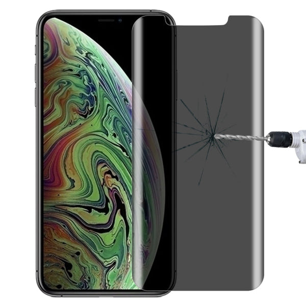 0.4mm 9H Surface Hardness 180 Degree Privacy Anti Glare Screen Protector for iPhone XS Max