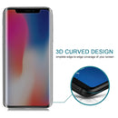 10PCS 9H Surface Hardness 180 Degree Privacy Anti Glare Screen Protector for iPhone X / XS