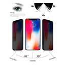 10PCS 9H Surface Hardness 180 Degree Privacy Anti Glare Screen Protector for iPhone X / XS
