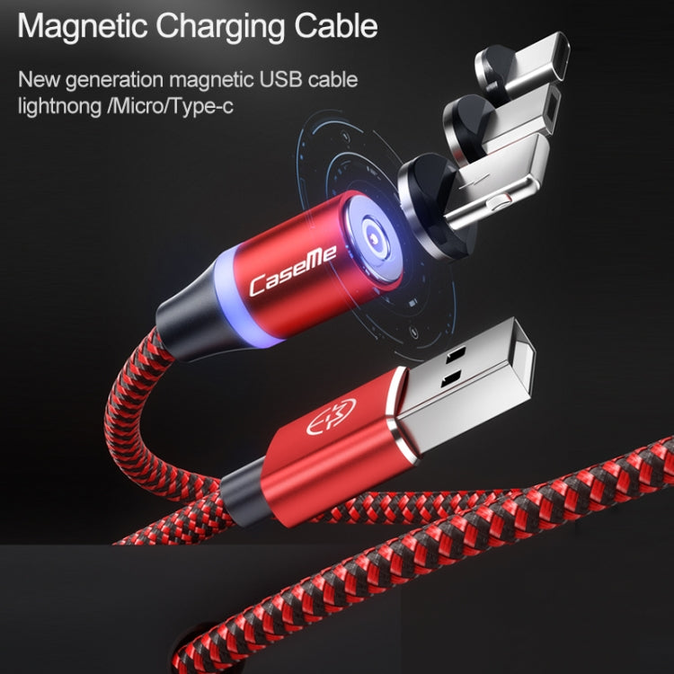 CaseMe Series 2 USB to Micro USB Magnetic Charging Cable, Length: 1m (Red)