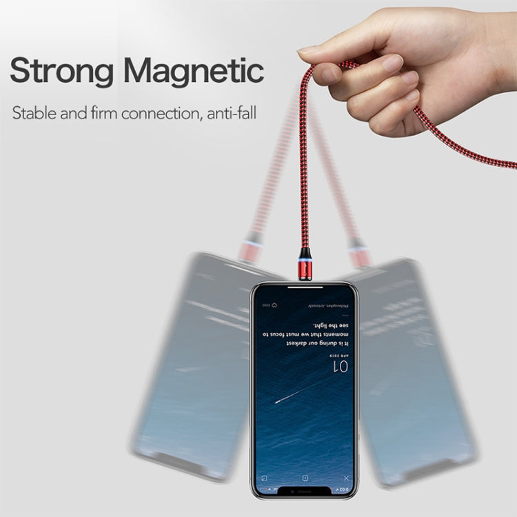 CaseMe Series 2 USB to Micro USB Magnetic Charging Cable, Length: 1m (Red)